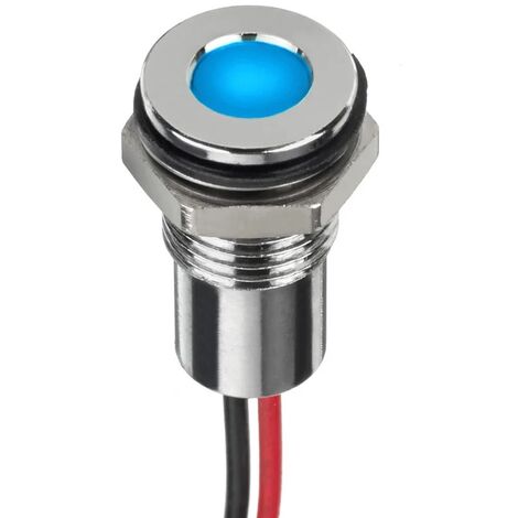 Indicateur LED à montage panneau RS PRO - couleur(s):Bleu 28 V IP67 ( Prix pour 1 )