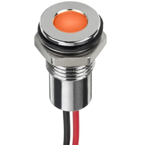 Indicateur LED à montage panneau RS PRO - couleur(s):Orange 12 V IP67 ( Prix pour 1 )