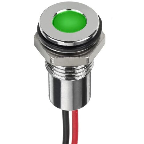 Indicateur LED à montage panneau RS PRO - couleur(s):Vert, Rouge, Jaune 12 V IP67 ( Prix pour 1 )