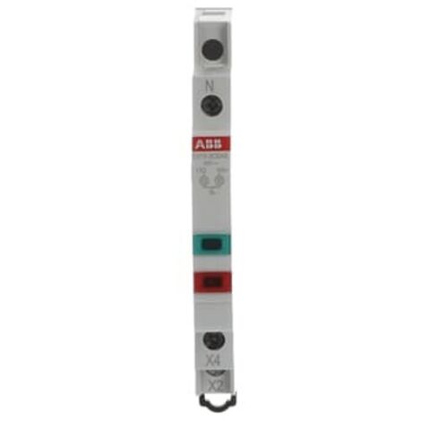 Indicateur LED ABB Rouge/vert 48V c.a., Rail DIN, IP20 ( Prix pour 1 )