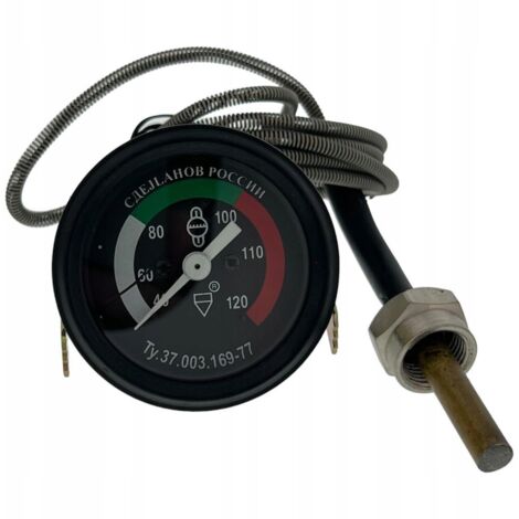 INDICATEUR MÉCANIQUE DE TEMPÉRATURE DE L'EAU MTZ 60 MM 40-120 C BIÉLORUSSIE