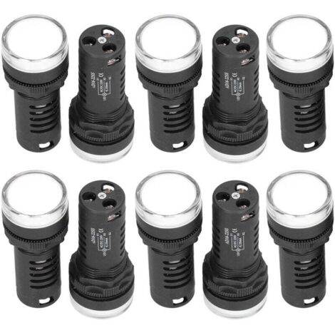 Indicateurs Électroniques Économie d'Énergie 10 Pièces Rouge Vert Alimentation LED Moteurs 220V AC DC