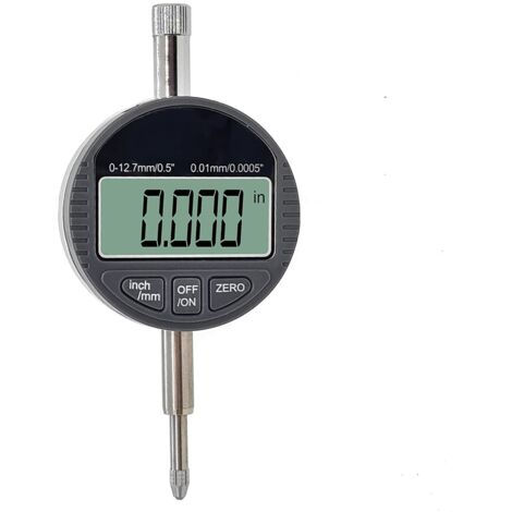 Indicatore a quadrante digitale DTI 0-12,7 mm 0,01 mm/0,0005" Ampio display LCD Indicatore a quadrante Sonda di prova Strumenti di misurazione ad alta precisione