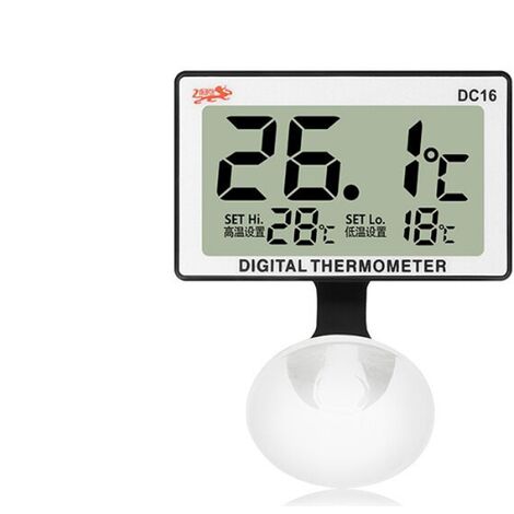 SANDIN 1pc Display digitale elettronico Indicatore di temperatura dellacqua del frigorifero dellacquario Termometro per congelatore 