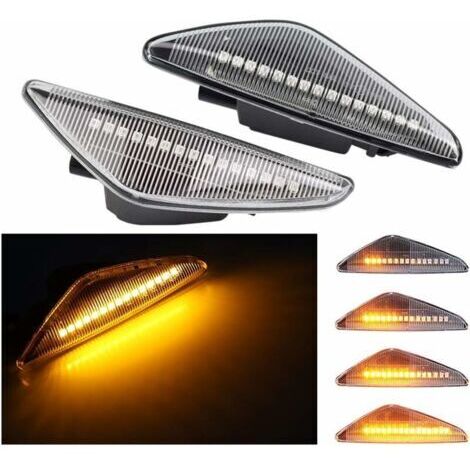 Indicatore di direzione a LED dinamico laterale per BMW X3 F25 X5 E70 X6 E71 E72 (bianco)