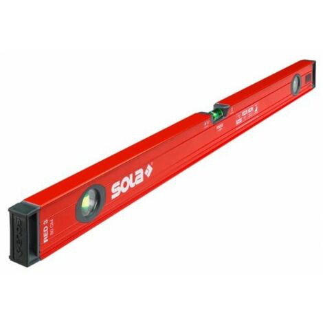 INDICATORE DI LIVELLO ORIZZONTALE E VERTICALE ROSSO 3 60 CM - SOL 01214801