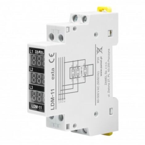 Indicatore di tensione digitale trifase modulare LDM-11