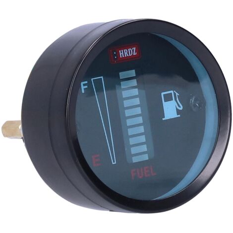 Indicatore LED del livello carburante, diametro 52 mm, 12 V, con resistenza regolabile per motocicletta.