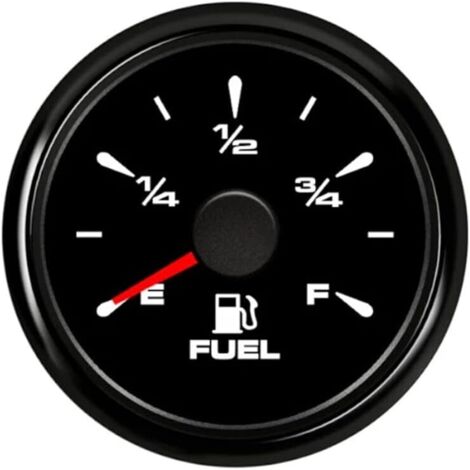 Indicatore livello carburante, display digitale a LED E-1/4-1/2-3/4-F 52 mm 0-190 ohm 240-33 ohm