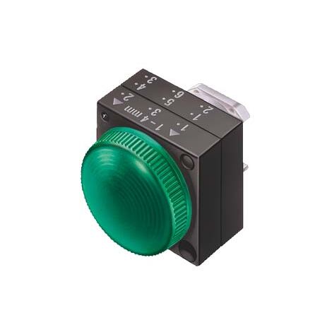 Indicatore Luminoso, 22mm, tondo, in plastica, trasparente