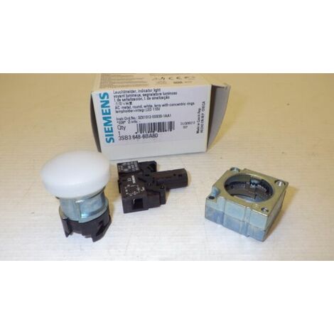 Indicatore luminoso LED bianco 110V AC Ø22 per quadri e segnalazioni SIE3SB36486BA60