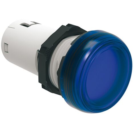Indicatore luminoso Lovato monoblocco a LED Blu LED 24V LPMLB6