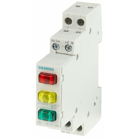 Indicatore Luminoso Siemens Sentron 5TE5803 3 Spie Rosso Verde Giallo IP20