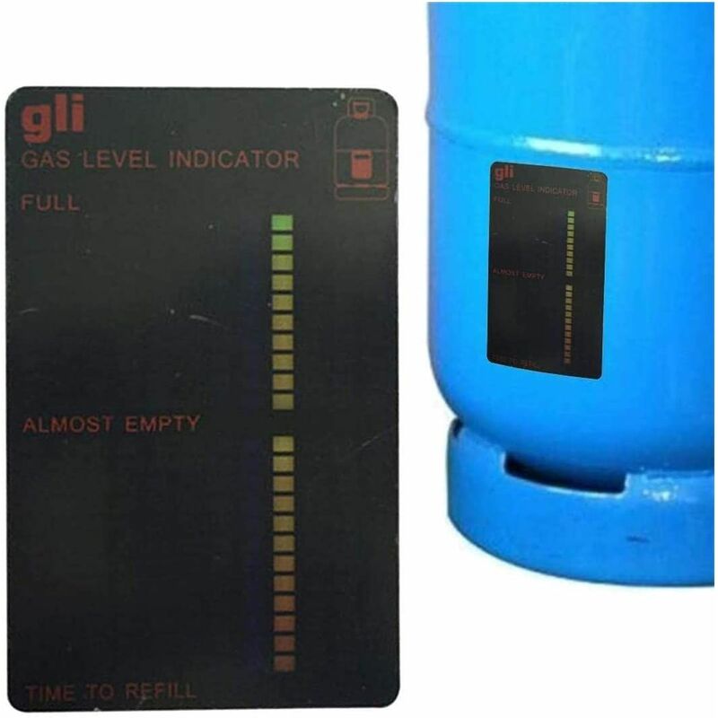 Image of Stickerslab - Indicatore magnetico di livello del gas per barbecue da campeggio