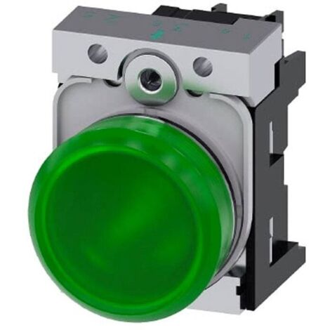 Indicatore Siemens luminoso verde LED 230V 22mm 3SU11566AA401AA0