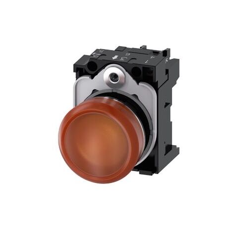 Indicatori Luminosi, 22 Mm, Rotondi, In Metallo, Lucidi, Gialli