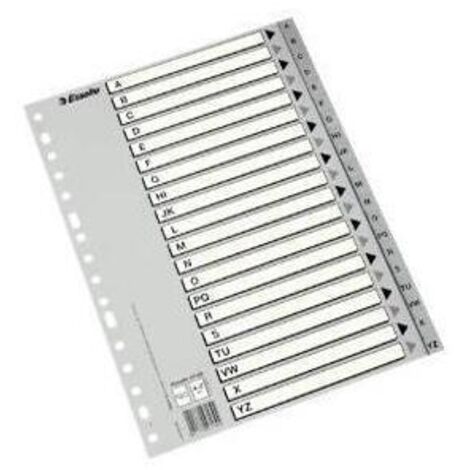 INDICE ESSELTE PP ALF.Fº 20 ps.