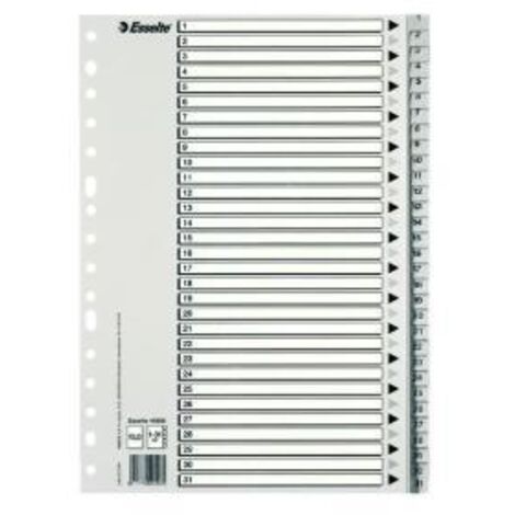 INDICE ESSELTE PP NUM.Fº ps.1-31 IND.B/N