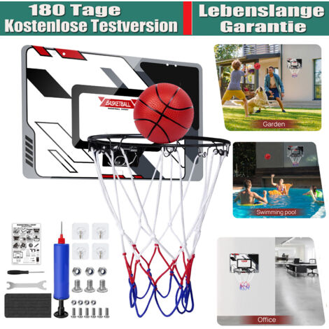 Indoor Mini Basketballkorb mit Ball Tür Backboard zum Hängen Basketball Korb Neu