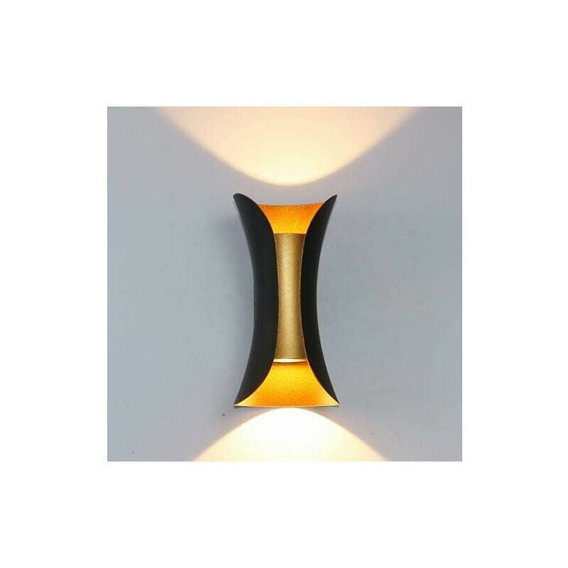 Indoor Wall Light 12W Modern Lamp Outdoor Wall Light Up Down Metal Wall Lamp 3000K Warm White Indoor Decorative for Bedroom Home Corridor Living Room