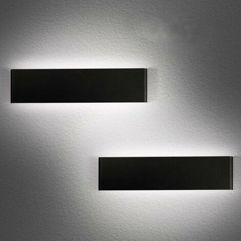 Indoor Wall Light, Set of 2 36cm 12W 6000K LED Wall Lights Eye Protection Simple Modern for Bedroom Living Room Kitchen Dining Room etc.