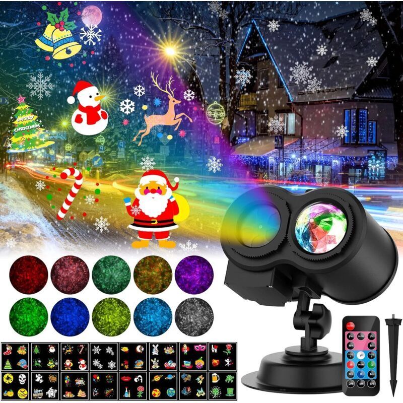 Image of Indoor/Outdoor Christmas Projector, Outdoor Halloween Projector&hellip;