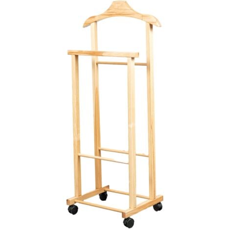 AUTRES indossatore per abiti con ruote "oscar" in legno 44x97x29 cm