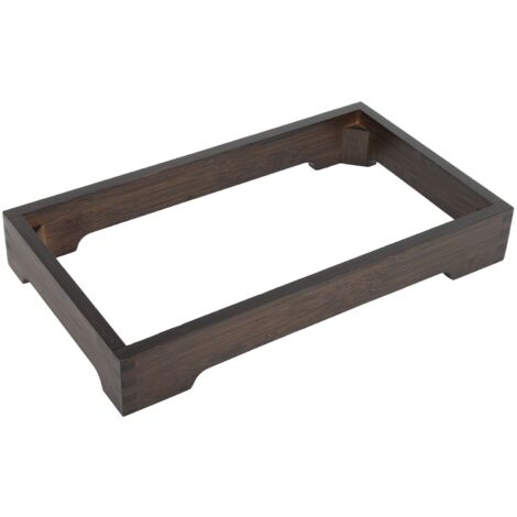 Induction Cooker Wood Frame Minimalist Stable Embedded Electric Tea Stove Base Frame for Tea Cooking Accessories