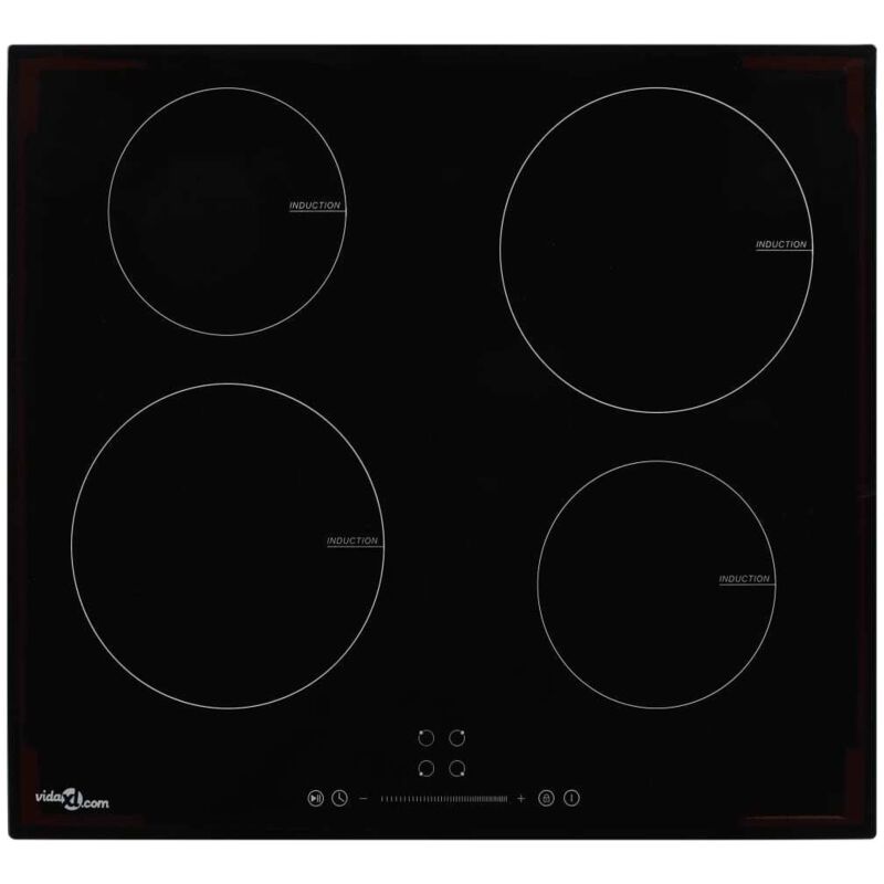 Induction Hob with 4 Burners Touch Control Glass 7000 W vidaXL