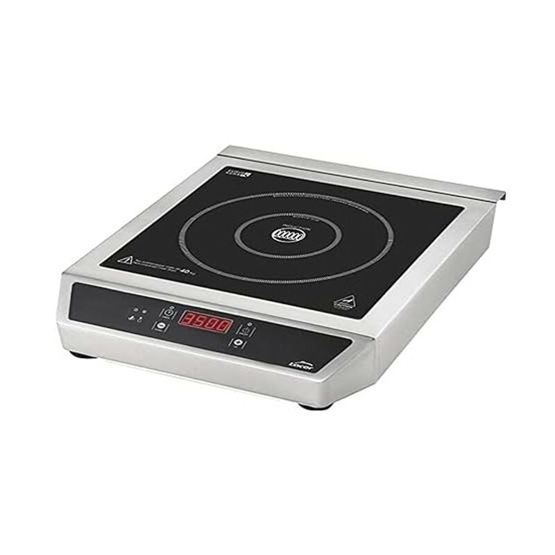 Suinga - Induction portable, commande tactile, 10 niveaux de puissance, deux brûleurs 12 et 28 cm, inox, noir, 2700W