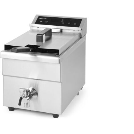 Induktionsfritteuse mit Wasserhahn Kitchen Line 8L Hendi 215012