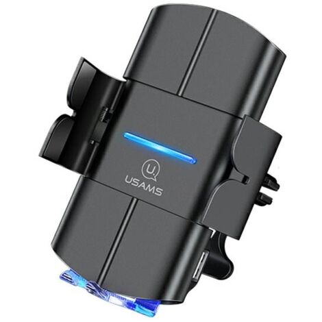 Induktive Autotelefonhalterung USAMS USCD133 10W Automatisch für Starod CD133ZJ01 Lüftungsgitter schwarzschwarz
