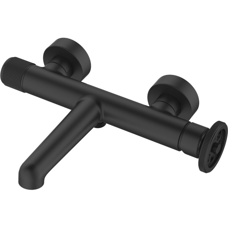 Mitigeur bain-douche mécanique Indus noir - Essebagno