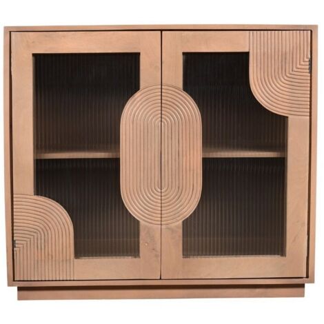 Indus Small Sideboard - Solid Wooden - L40 x W95 x H85 cm - Brown