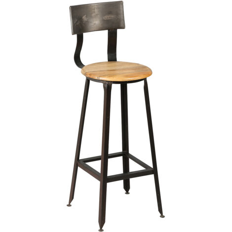 INDUS - Tabouret de Bar Industriel H75