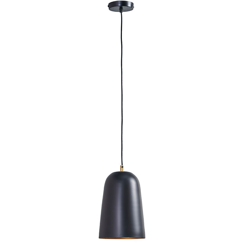 Minisun - Industrial Black Metal Ceiling Light Fitting - No Bulb