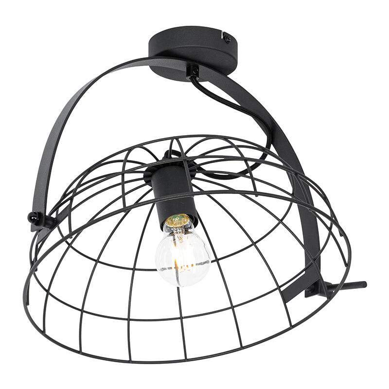 Industrial Ceiling Light Black 35 cm Adjustable - Hanze