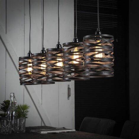 Industrial Ceiling Light Shearer 5 Pendants