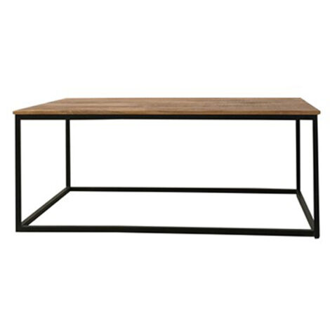 Industrial Coffee Table - Mango Wood/Iron - L60 x W110 x H45 cm - PP Sawn Finish