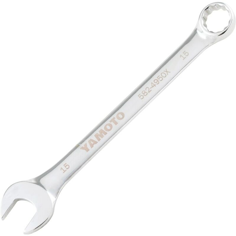 Yamoto - Metic Combination Spanne, Chome Vanadium Steel, 15mm