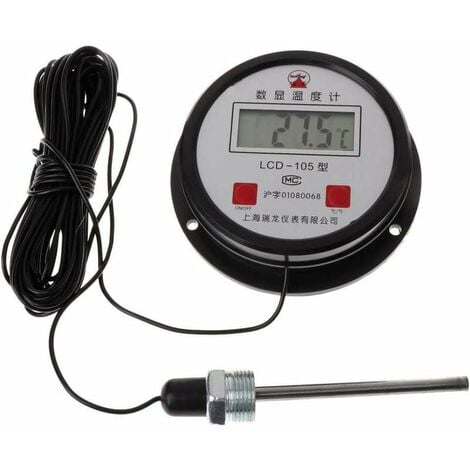 OSUPER Industrial digital high temperature thermometer with 10m probe