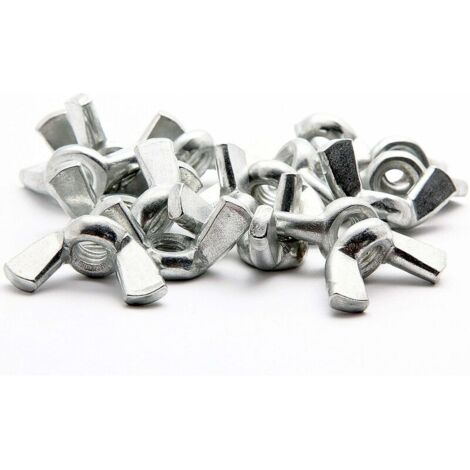 INDUSTRIAL  Ecrou Papillon M8  Acier Galvanisé  Assortiment Ecrou a Oreille  25 PCS  Ecrou a Ailette, Lot Ecrou Oreille, Accessoire Bricolage, Outils Bricolage  Outils Pour la Fixation