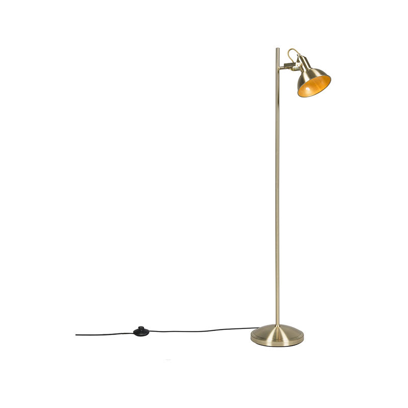 Industrial floor lamp gold / brass 1-light - Tommy