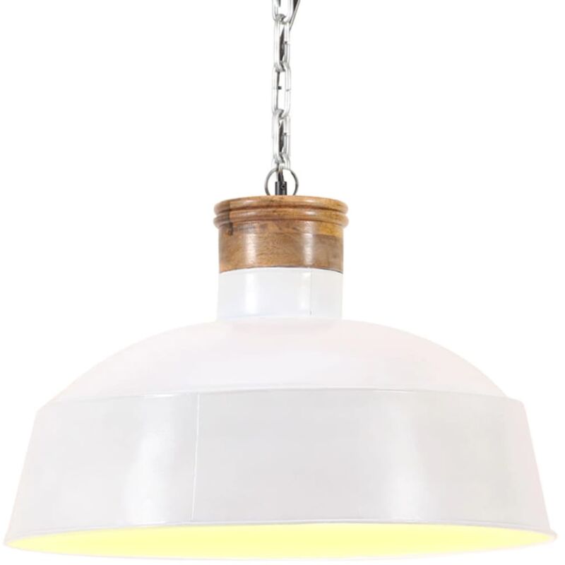 Vidaxl - Industrial Hanging Lamp 42 cm White E27 - White