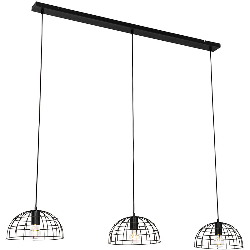Industrial Pendant Light Black 3-Light - Hanze
