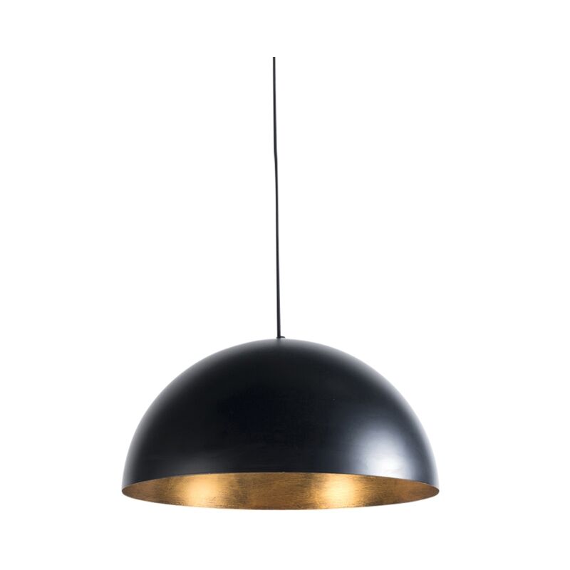 Industrial Pendant Light Black with Gold 50 cm - Magna Eco