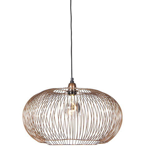 Industrial hanging lamp copper 49 cm - Finn