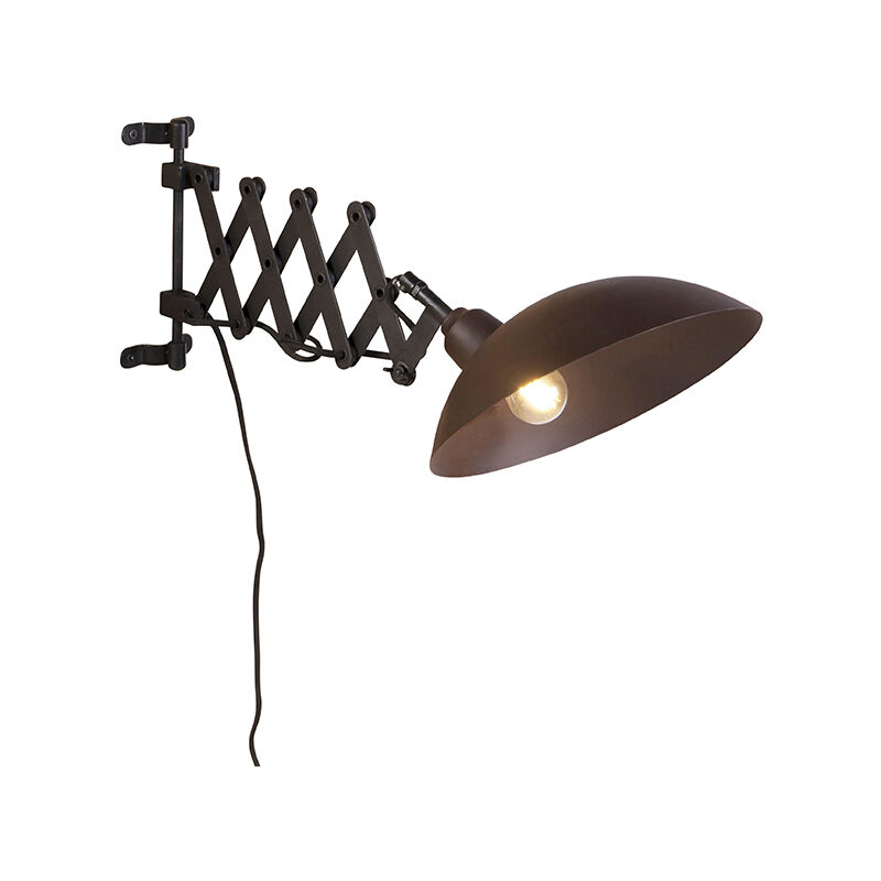Industrial wall lamp bronze with black - Tyne