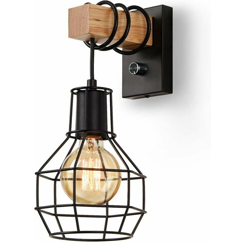 Image of Industrial Indoor Wall Lamp, Dimmable Vintage&hellip;