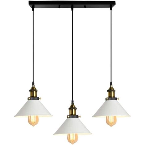 Industrial Lámparas de Techo Metal Hierro Lámpara Colgante Ø22CM Vintage Altura Ajustable para Sala de Estar Dormitorio Restauarante